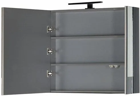 Шкаф-зеркало Aquanet Верона 70 L чёрный 00186370, 4