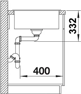 Мойка кухонная Blanco Zia 45 S Compact 68 антрацит 524721, 3