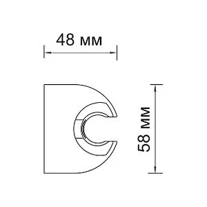 Держатель ручного душа Wasserkraft хром A009, 2