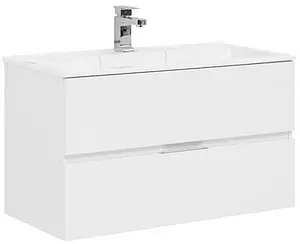 Тумба-умывальник подвесная Aquanet Алвита 90 белый 00235340+00187182, 1