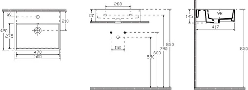 Раковина ISVEA Purita 50 белый 10PL50050