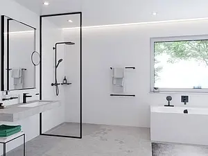 Смеситель для ванны скрытого монтажа Hansgrohe Metropol чёрный матовый 32545670 Смеситель для ванны скрытого монтажа Hansgrohe Metropol чёрный матовый 32545670, 4