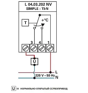 Проводной комнатный терморегулятор НО/НЗ 230В WATTS Belux TI-NL белый 10013363, 2