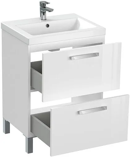 Тумба-умывальник Cersanit Melar 60 белый 64128+