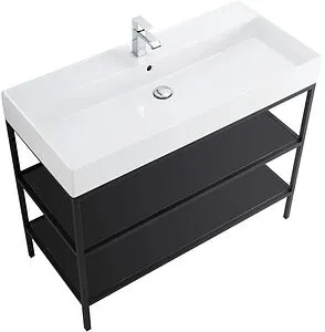 Консоль с умывальником напольная Cezares Cadro 100 чёрный CADRO-100/46/73-2C-PIA-MET-ST+CADRO-100-MENS-NERO+CADRO-100-MENS-NERO Консоль с умывальником напольная Cezares Cadro 100 чёрный CADRO-100/46/73-2C-PIA-MET-ST+CADRO-100-MENS-NERO+CADRO-100-MENS-NERO, 5