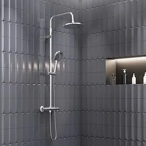 Душевая система с термостатом для душа Damixa Jupiter хром 977800000 Душевая система с термостатом для душа Damixa Jupiter хром 977800000, 3