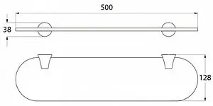 Полка IDDIS Vico хром VICSBG0i44 Полка IDDIS Vico хром VICSBG0i44, 2