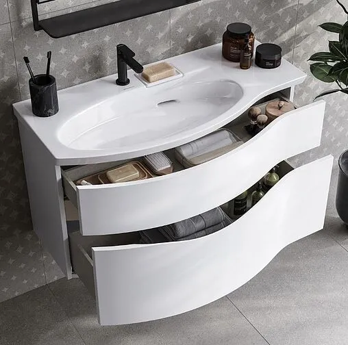 Тумба под умывальник подвесная Kerama Marazzi Riva 100 L белый RV.100Lh\WHT.M