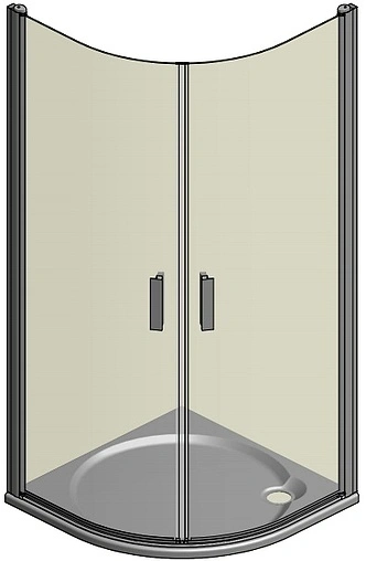 Душевое ограждение 1000x1000мм прозрачное стекло Roltechnik Tower Line TR1/1000 722-1000000-01-02