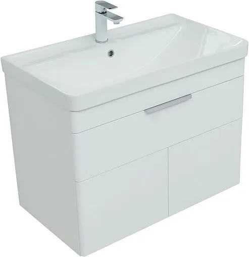 Тумба под умывальник Aquanet Ирис new 81.5 белый глянец 00310150