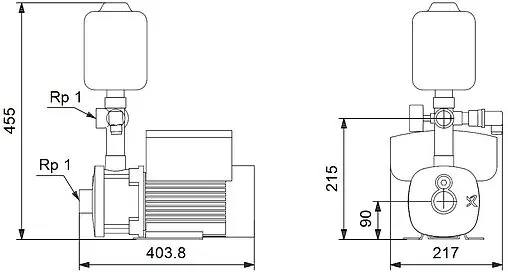 Станция автоматического водоснабжения Grundfos CMBE 3-93 98374702 Станция автоматического водоснабжения Grundfos CMBE 3-93 98374702