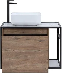 Тумба-умывальник подвесная Aquanet Nova Lite LOFT 75 L дуб рустикальный 00261658+ Тумба-умывальник подвесная Aquanet Nova Lite LOFT 75 L дуб рустикальный 00261658+, 3