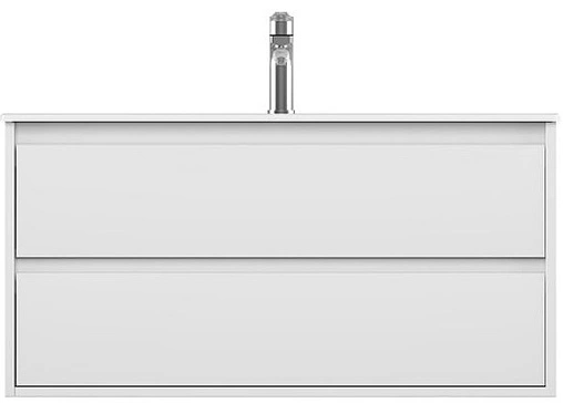 Тумба-умывальник подвесная ISVEA Pro 100 белый 21MGS001100I+10SL50101SV