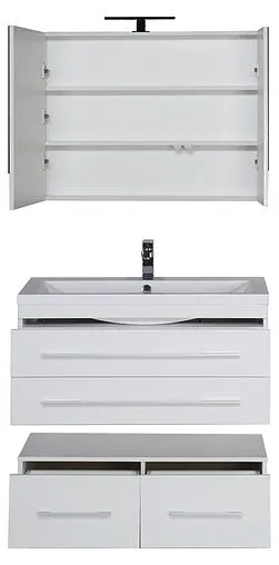 Шкаф-зеркало Aquanet Нота 90 L белый 00165371 Шкаф-зеркало Aquanet Нота 90 L белый 00165371