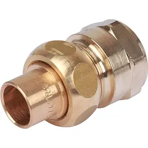 Американка пайка прямая переходная (коническое уплотнение) 15мм x ¾"в Sanha 4340g 143401534 Американка пайка прямая переходная (коническое уплотнение) 15мм x ¾"в Sanha 4340g 143401534, 1