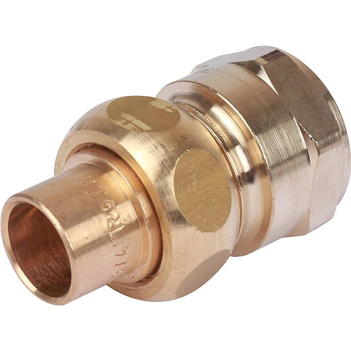 Американка пайка прямая переходная (коническое уплотнение) 15мм x ¾"в Sanha 4340g 143401534