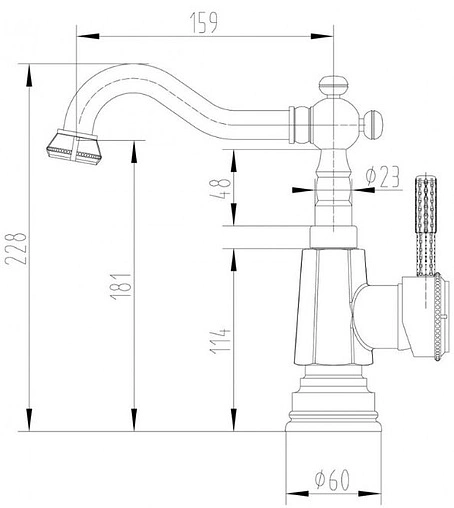 Смеситель для кухни Lemark Jasmine черная бронза LM6604ORB