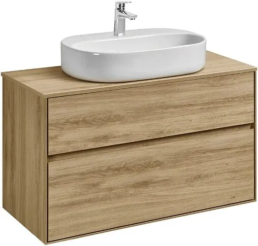 Тумба-умывальник подвесная Aquaton Либерти 100 дуб эльвезия 1A2796K5LYC70