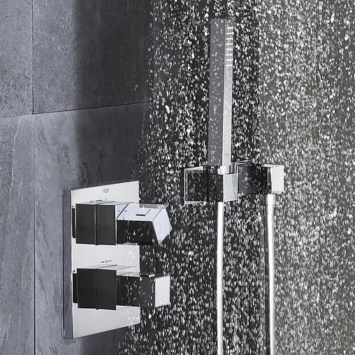 Душевая система с термостатом для душа Grohe Grohtherm Cube хром 34506000 Душевая система с термостатом для душа Grohe Grohtherm Cube хром 34506000