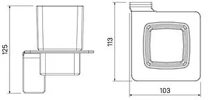 Стакан IDDIS Slide хром SLISCG1i45 Стакан IDDIS Slide хром SLISCG1i45, 2