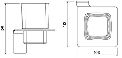 Стакан IDDIS Slide хром SLISCG1i45