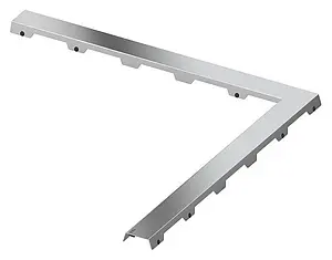 Решетка для лотка угловая 843мм TECEdrainline Steel II 610982, 1