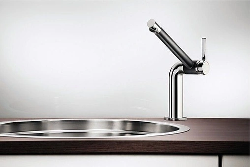 Смеситель для кухни Blanco Seda хром/чёрный 519063