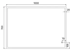 Зеркало с подсветкой IDDIS Brick 100 с подогревом белый BRI1000i98 Зеркало с подсветкой IDDIS Brick 100 с подогревом белый BRI1000i98, 2