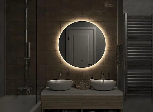 Зеркало с подсветкой Continent Ajour 80 с бесконтактным сенсором белый ЗЛП2333