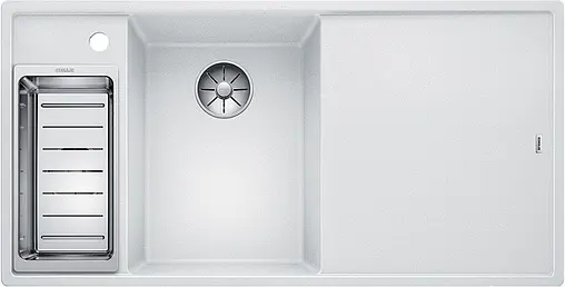 Мойка кухонная Blanco Axia III 6 S 100 L (доска стекло) белый 524657