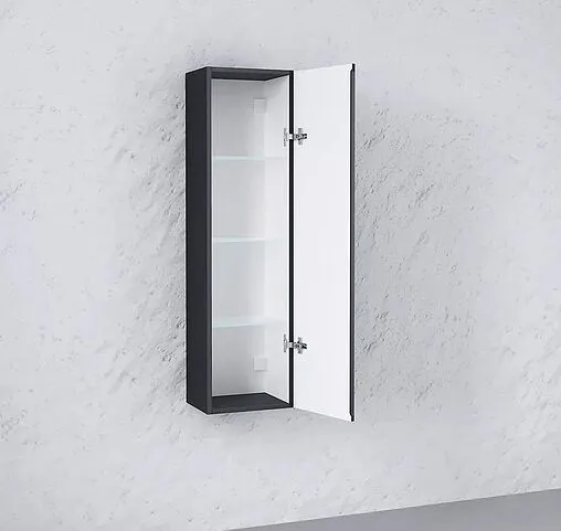 Шкаф-пенал подвесной Raval Facet 33 антрацит Fac.04.120/P/A/RL