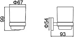 Стакан Timo Saona чёрный матовый 13031/03 Стакан Timo Saona чёрный матовый 13031/03, 2