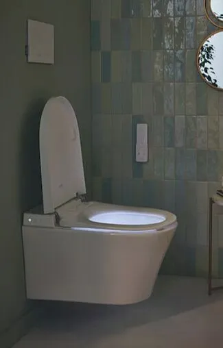 Умный унитаз-биде подвесной безободковый Jacob Delafon Seine Rimless белый E28072-00 Умный унитаз-биде подвесной безободковый Jacob Delafon Seine Rimless белый E28072-00