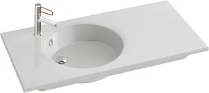 Раковина Jacob Delafon Odeon Rive Gauche 100 белый EXAU112-Z-00, 1