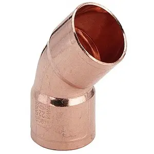 Отвод пайка двухраструбный 18мм угол 45° Viega 95041 101077 Отвод пайка двухраструбный 18мм угол 45° Viega 95041 101077, 1