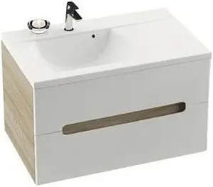 Тумба-умывальник подвесная Ravak SD Classic II 80 R белый/латте X000000912+XJDL1180000, 1