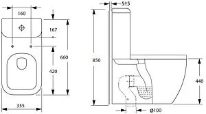 Унитаз-компакт безободковый Allen Brau Infinity белый 4.21001.20+4.21002.20 Унитаз-компакт безободковый Allen Brau Infinity белый 4.21001.20+4.21002.20, 2