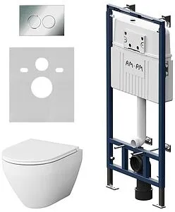 Комплект 6 в 1 Am.Pm Spirit 2.0 FlashClean IS100151.701700 с кнопкой хром глянцевый, 1