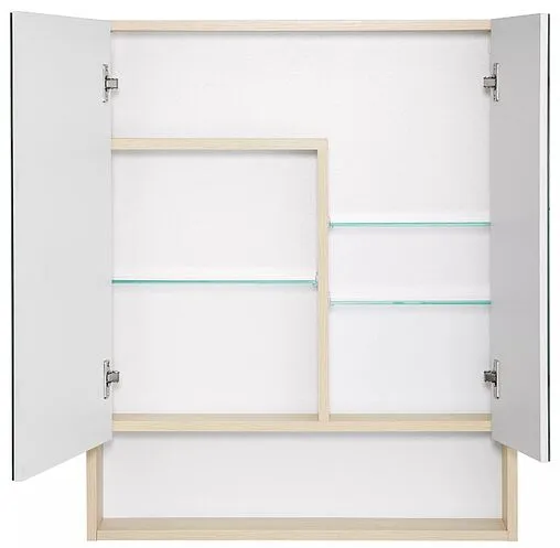 Шкаф-зеркало Aquaton Сканди 70 белый/дуб верона 1A252202SDB20