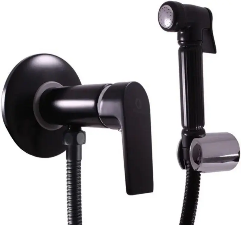 Гигиенический душ со смесителем Rav Slezak Colorado чёрный матовый/хром CO147/1CMATC, 1