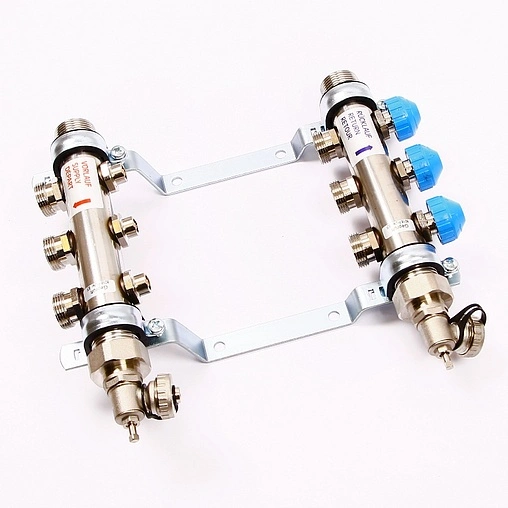 Группа коллекторная без расходомеров 3 отвода 1&quot;н/н x ¾&quot;ек Uni-fitt 456W4303