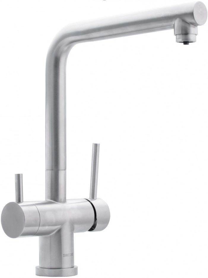 Смеситель для кухни с подключением к фильтру Swedbe Selene Plus нержавеющая сталь 8145М