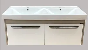 Тумба-умывальник подвесная Comforty Твикс 120 белый/сосна лоредо 00003126704CF, 4