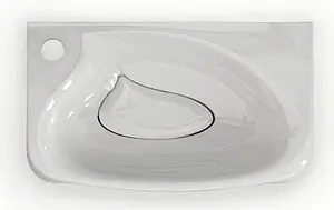 Тумба-умывальник подвесная Raval Bionica 40 белый Bio.01.40/P/W+Bio.08.40/W Тумба-умывальник подвесная Raval Bionica 40 белый Bio.01.40/P/W+Bio.08.40/W, 5