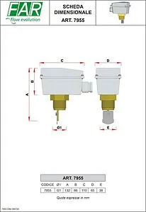 Реле потока Far 1&quot;н FA 7955, 2