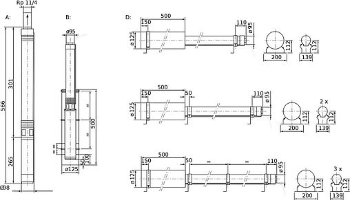 Система автоматического водоснабжения Wilo Sub TWU 4.04-07-C-P&amp;P/FC 6049386