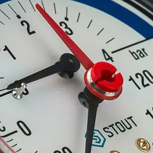 Термоманометр аксиальный Stout 80мм 4 бар 120°С ½" SIM-0005-800415 Термоманометр аксиальный Stout 80мм 4 бар 120°С ½" SIM-0005-800415, 5