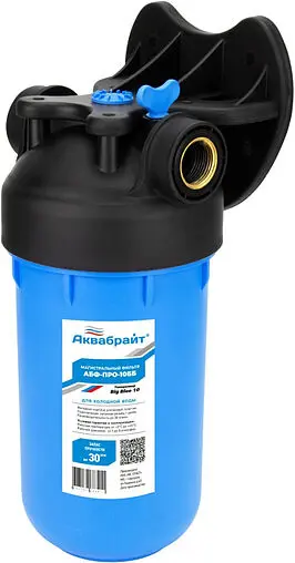 Корпус фильтра 1&quot;в x 1&quot;в Big Blue 10&quot; Аквабрайт АБФ-ПРО-10ББ