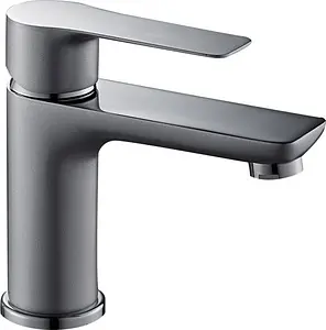 Смеситель для раковины Rossinka серый/хром RS35-11PC Смеситель для раковины Rossinka серый/хром RS35-11PC, 1