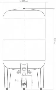 Гидроаккумулятор Джилекс В 100 «ХИТ» 8 бар 7110 Гидроаккумулятор Джилекс В 100 «ХИТ» 8 бар 7110, 2